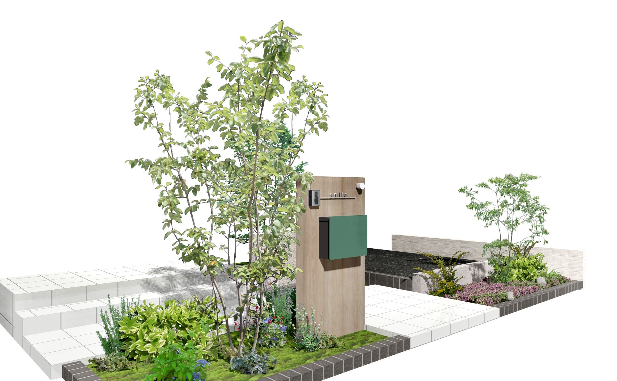 外構 庭づくり 雑木風ガーデンエコノミープラン