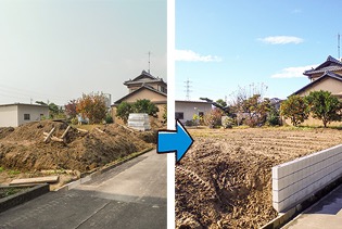 整地・砂利敷き